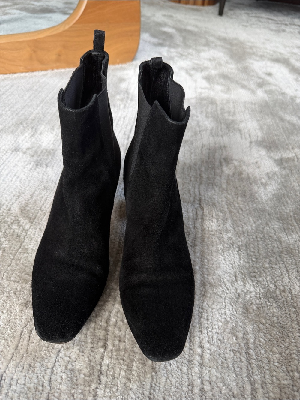 Rupert Sanderson Black Suede Ankle Booties